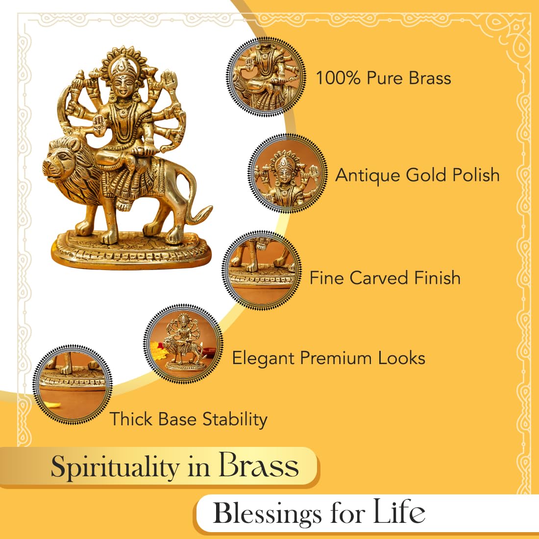 Ekhasa Durga Maa Idol - Spiritual Gathering Decor
