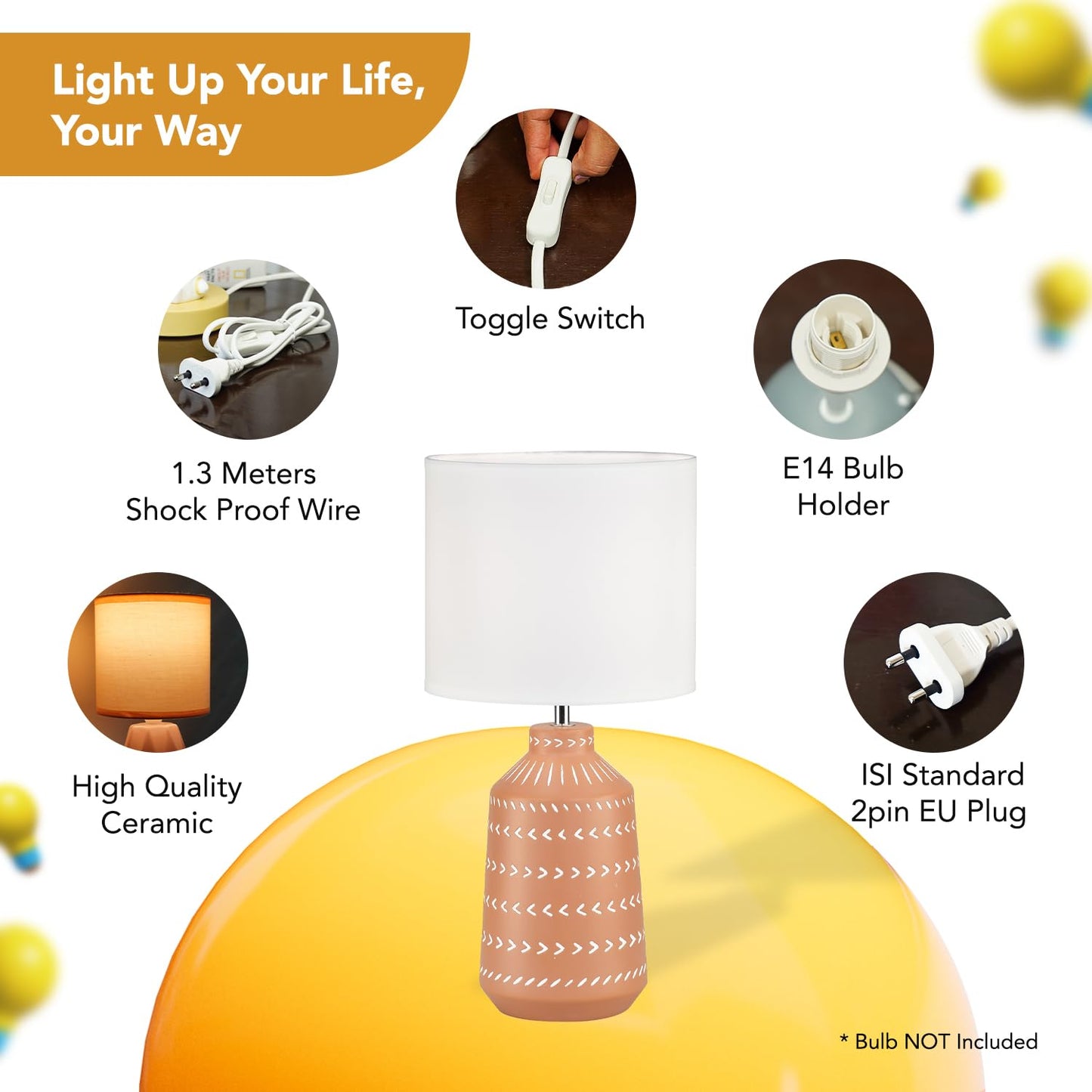 Ekhasa floral table lamp - Elegant home decoration piece