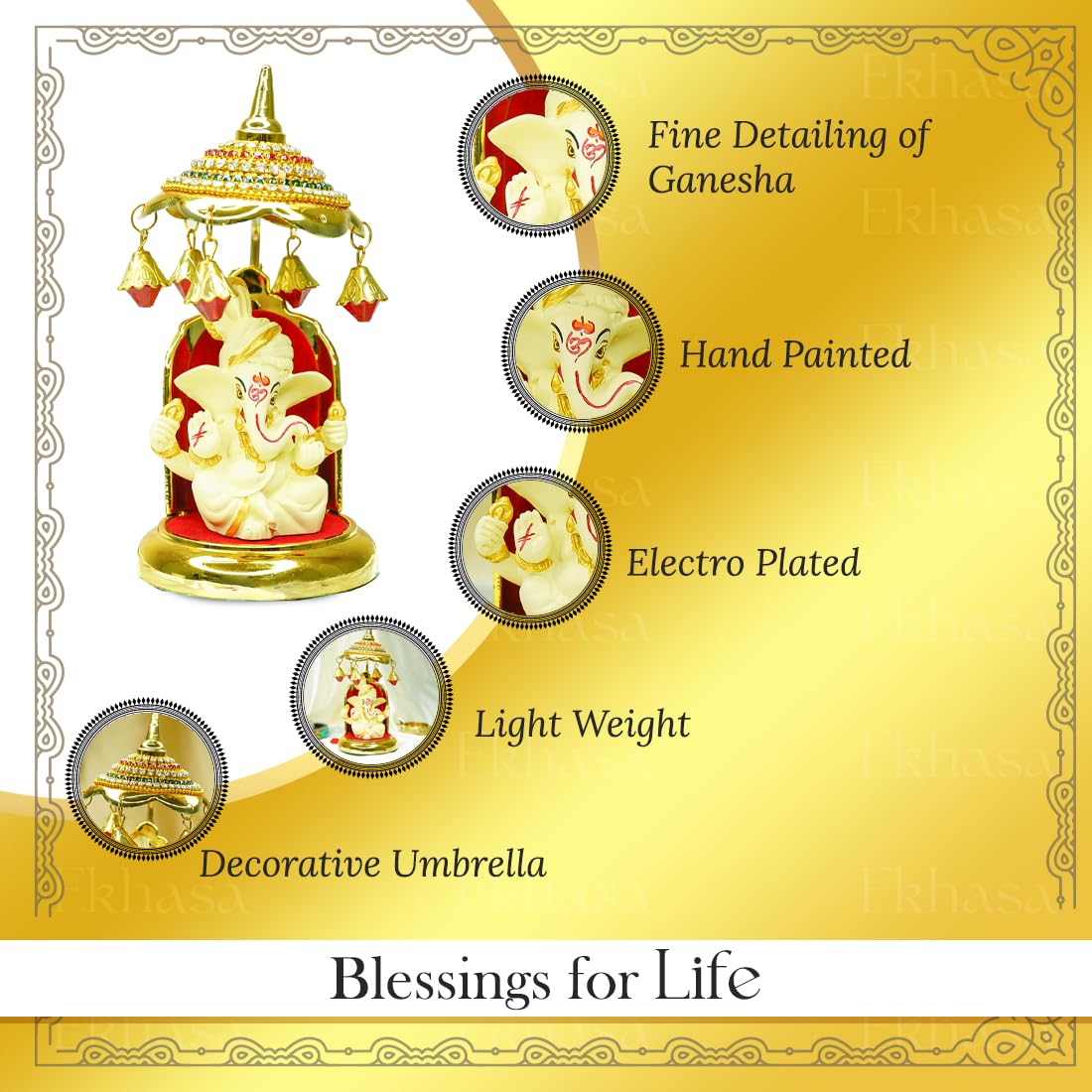 Ekhasa Ganesh Idol - Beautiful Home Decor