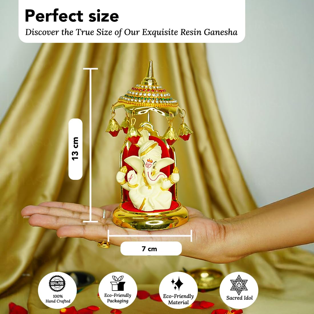 Ekhasa Ganesh Idol - Traditional Spiritual Decoration