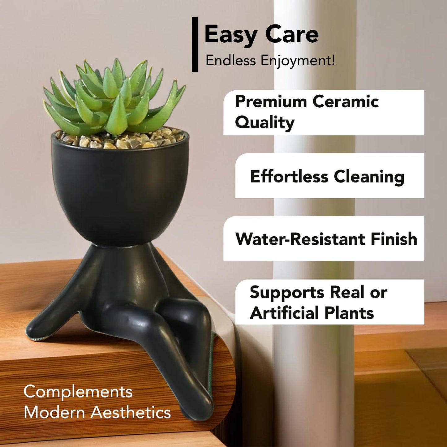 Ekhasa durable plant pots - succulent display