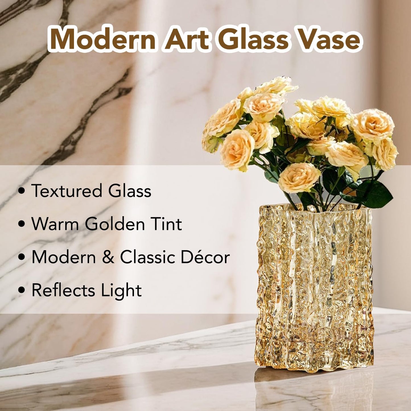 Ekhasa crystal glass vase - Elegant home decor
