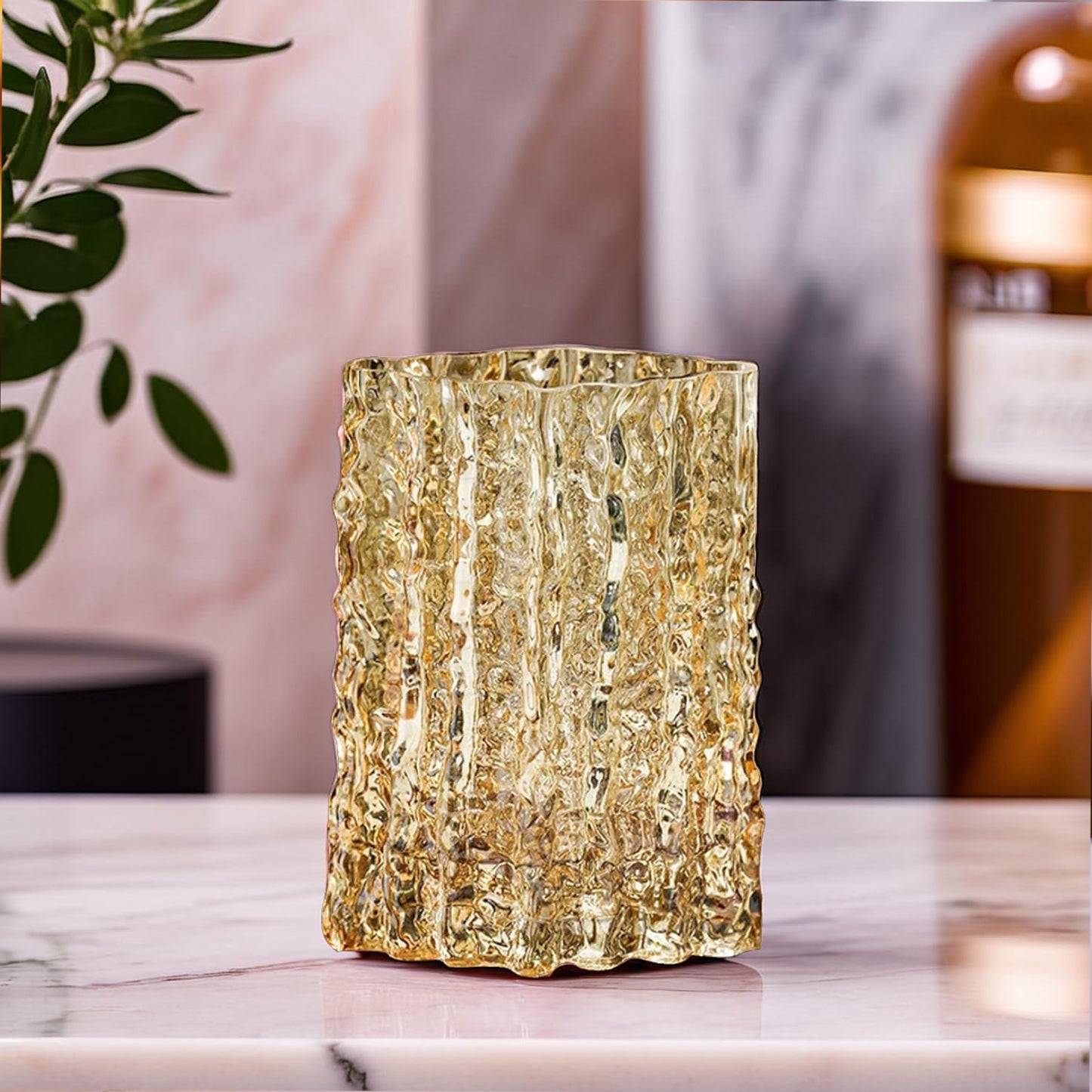 Ekhasa crystal glass vase - Office desk enhancement
