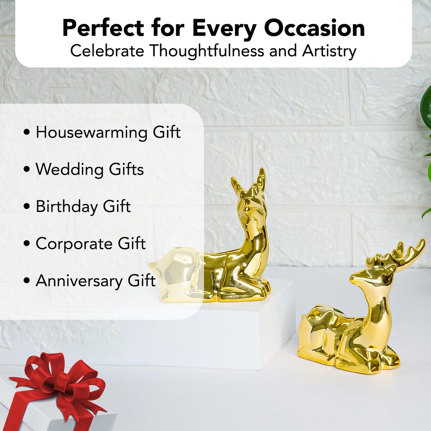 Ekhasa Golden Deer - Unique office desk accessory