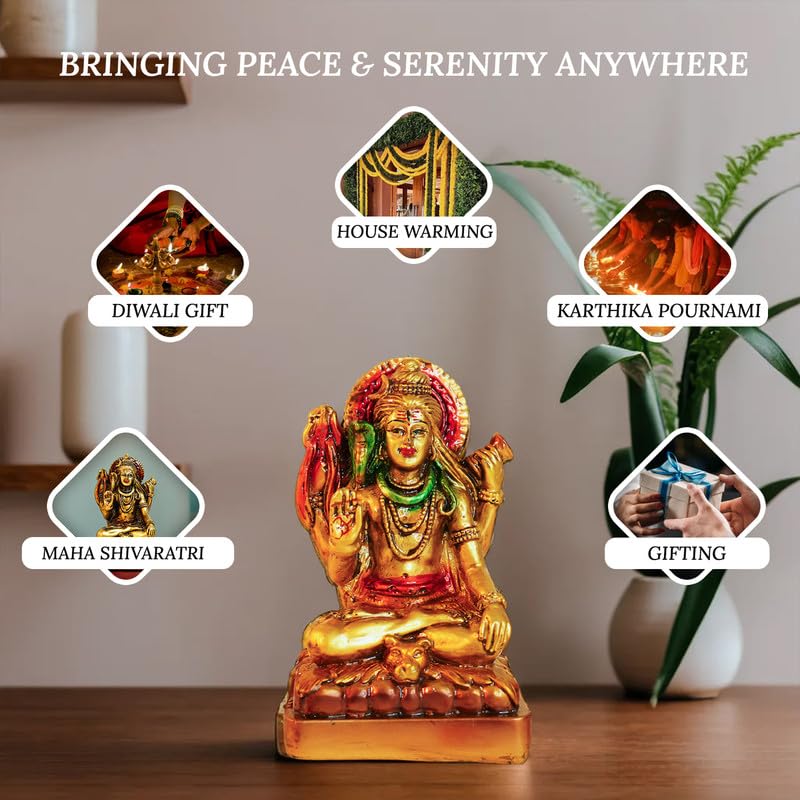 Ekhasa Resin Lord Shiva Idol - Gift for Weddings