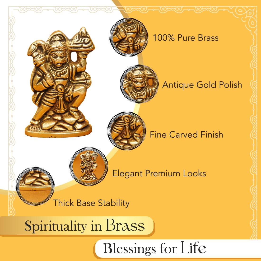 Ekhasa Small Hanuman Murti - Meaningful gift for Diwali
