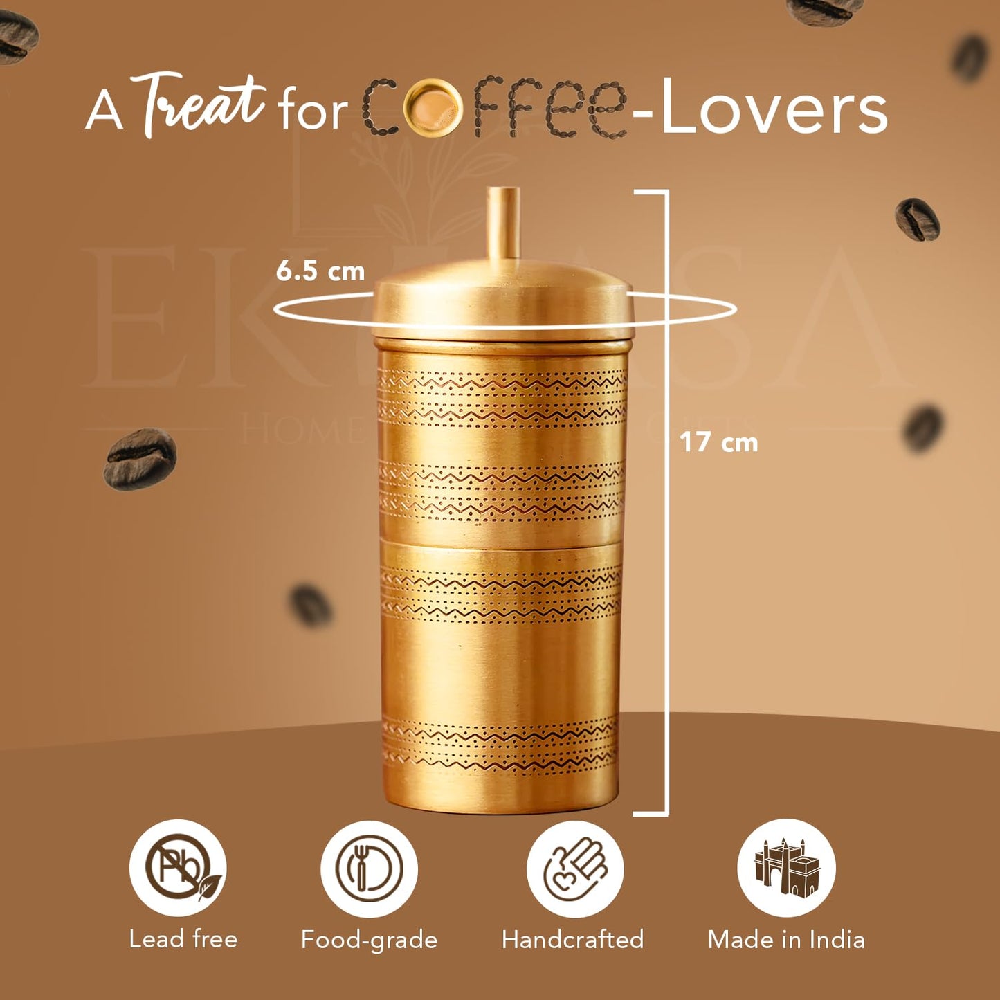 Ekhasa brass drip coffee maker - Small meetings