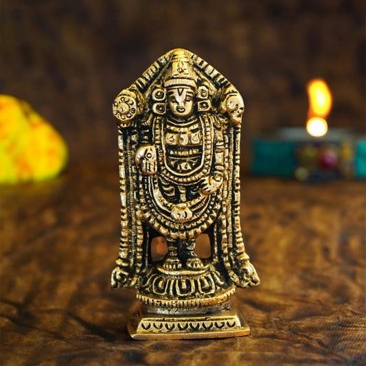 Ekhasa Brass Tirupati Balaji Idol - Lasting Shine & Elegance