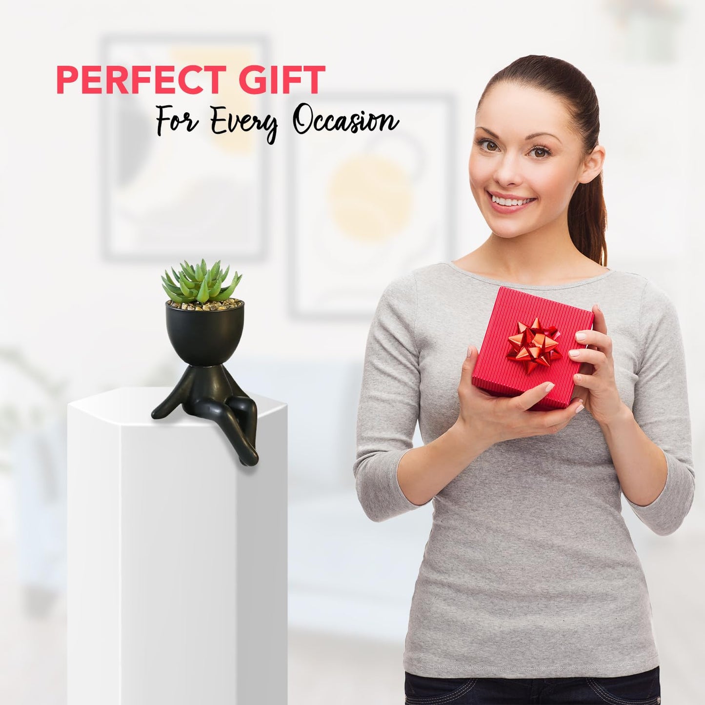 Ekhasa ceramic plant pots - modern home decor