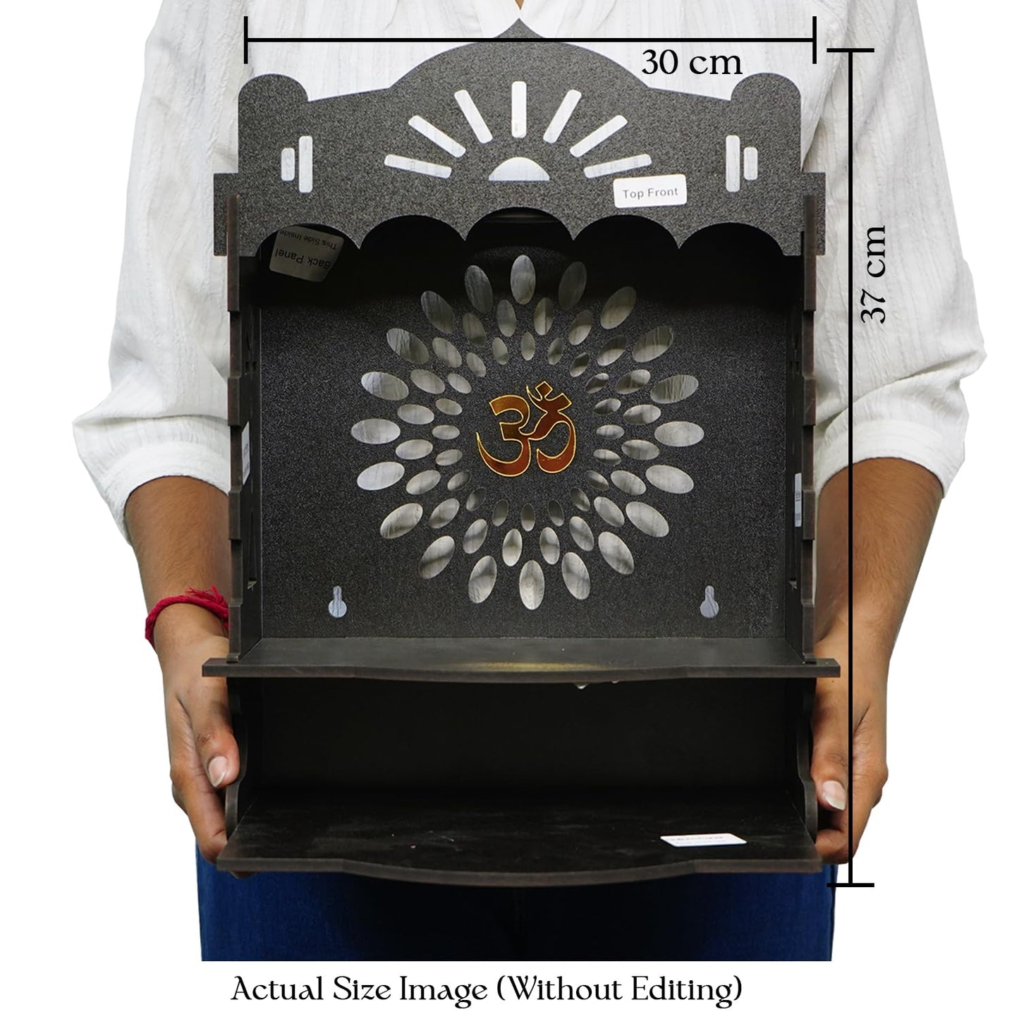 Ekhasa Wooden Pooja Mandir - Elegant living room centerpiece