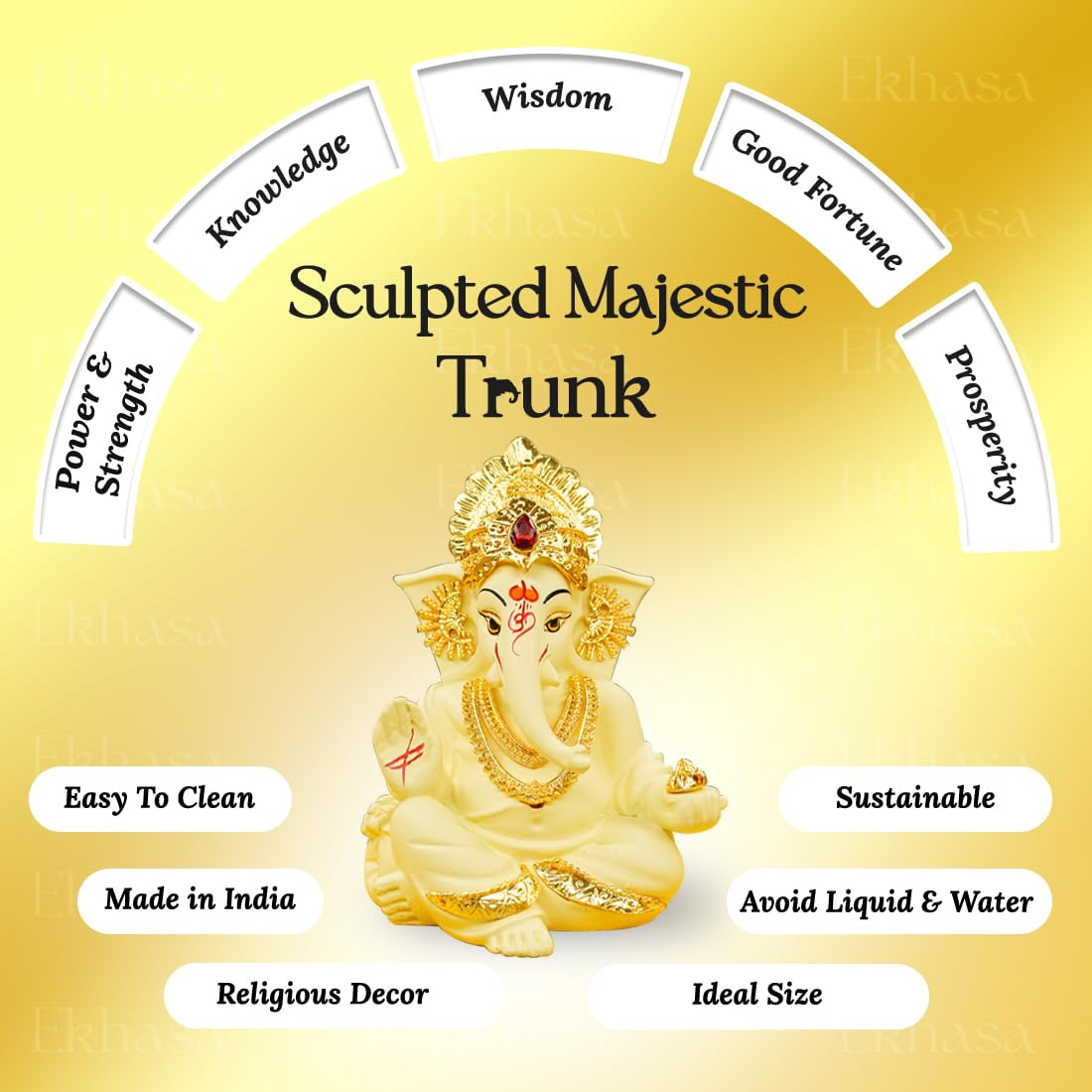 Ekhasa Ganesh Idol - Elegant piece for festive occasions