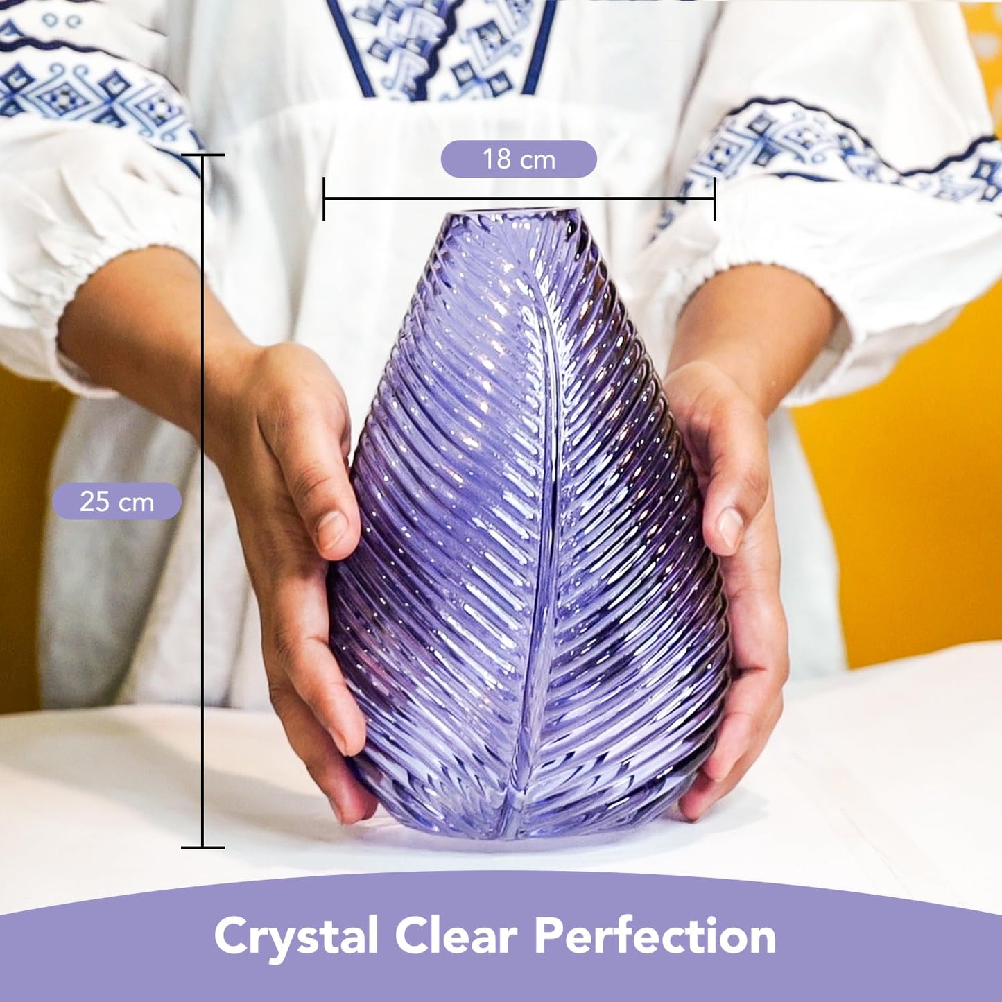 Ekhasa purple vase - stylish addition to bedroom decor