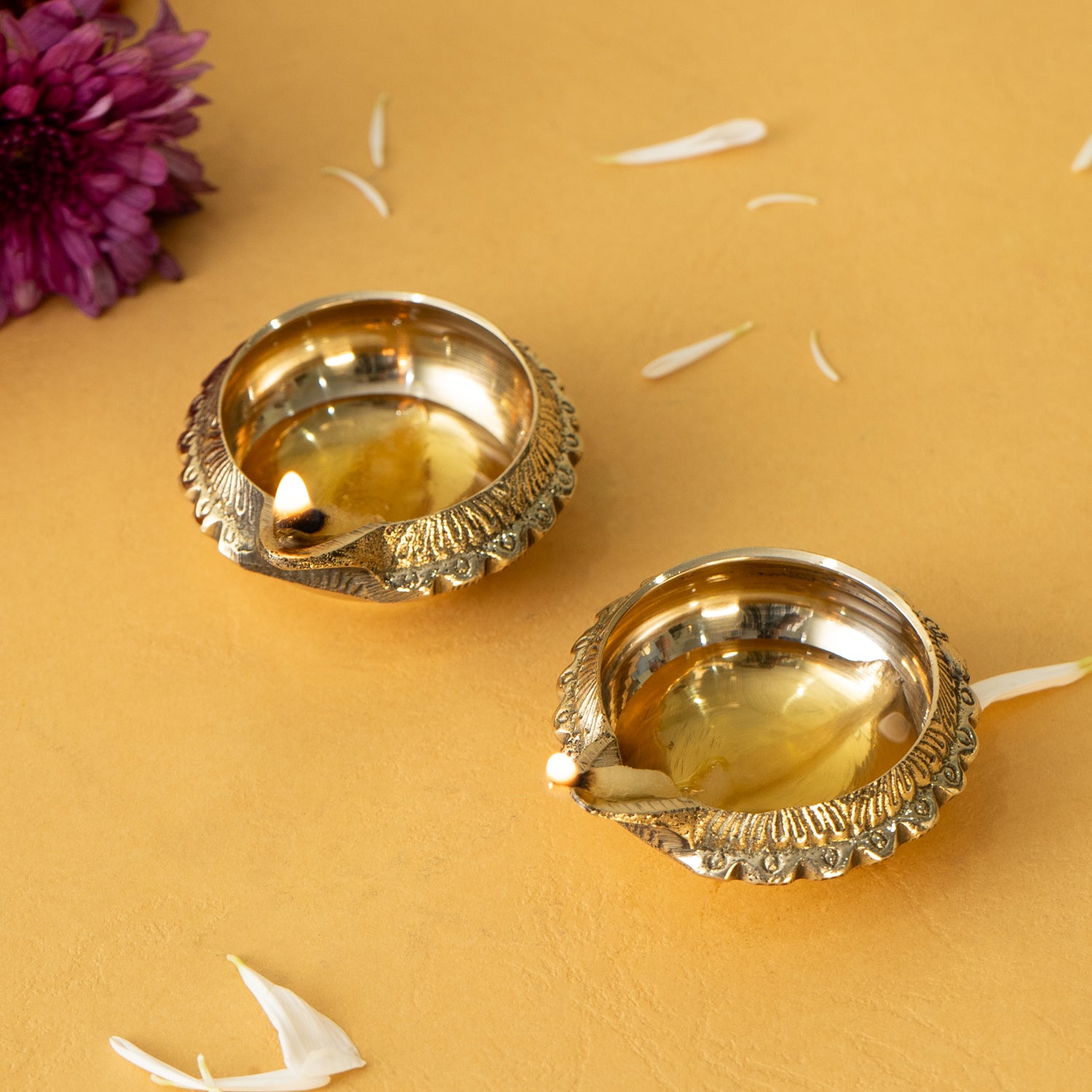 Pure Brass Kuber Diya for Puja & Festive Decor