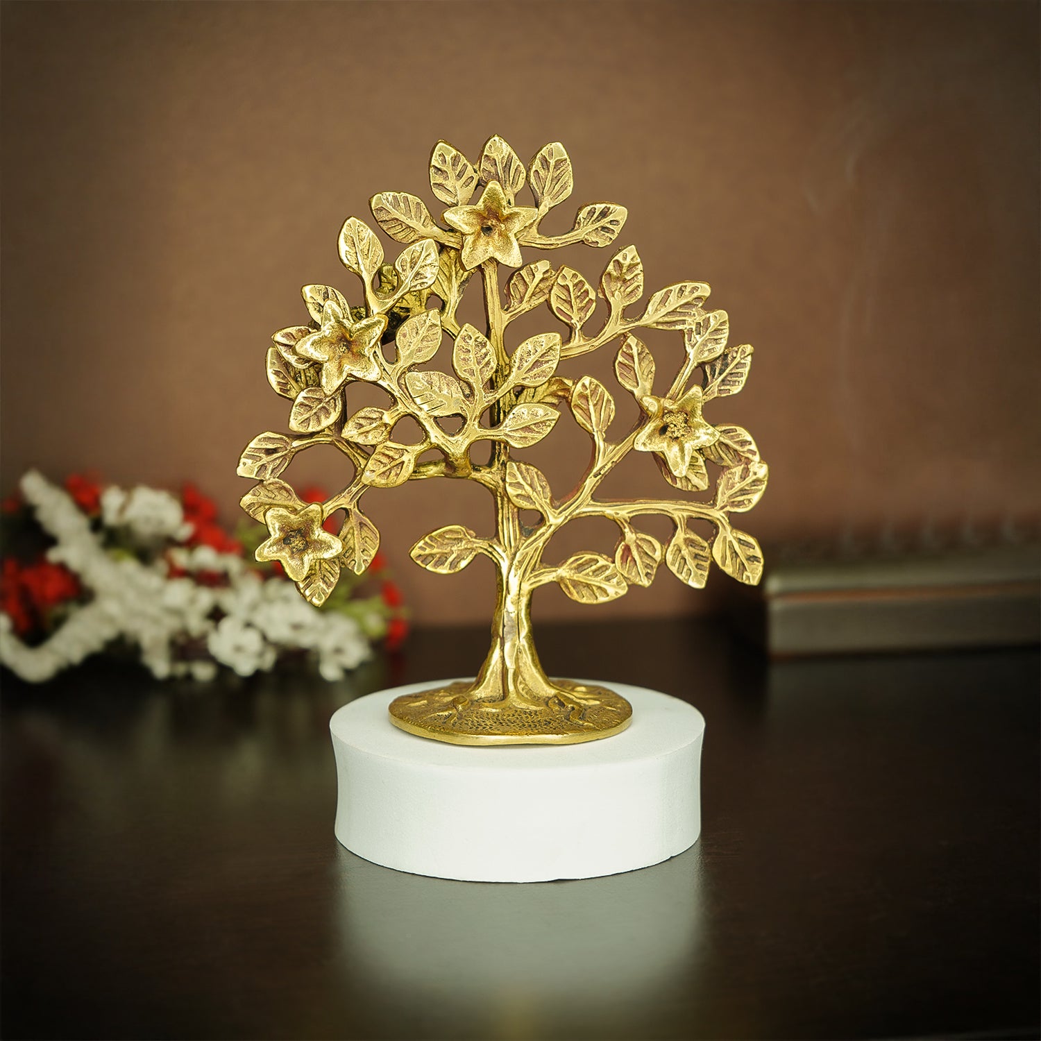 Brass Kalpavriksha Tree Showpiece for Home Decor & Gifting