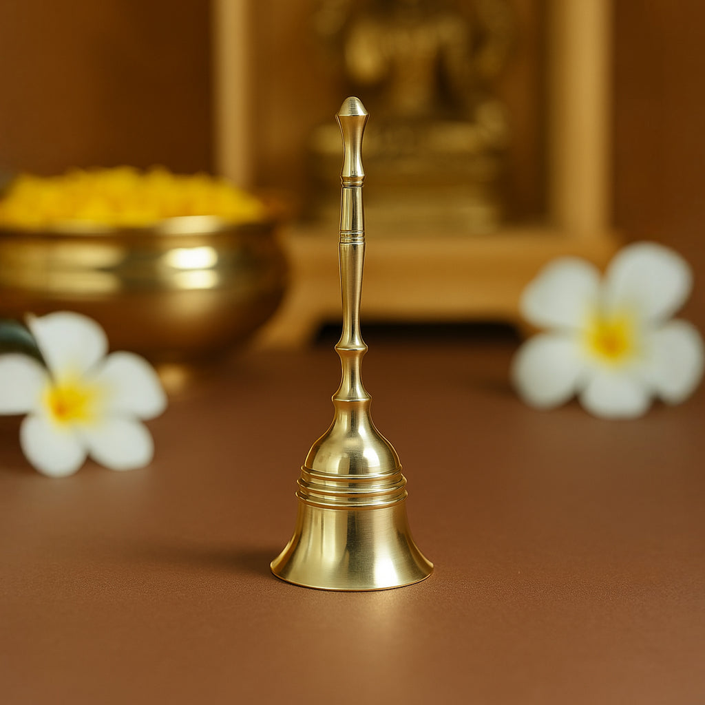 Pure Brass Bell for Home Pooja & Temple