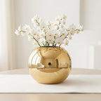 Metal Flower Vase for Home Decor, Living Room & Gifting