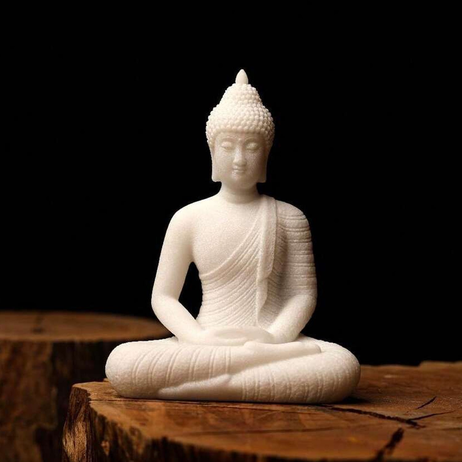 Resin Buddha Showpiece for Home Decor, Office Desk & Gifting