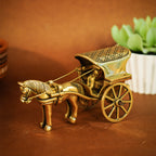 Brass Bullock Cart Showpiece for Home Decor, Office Decor & Gifting
