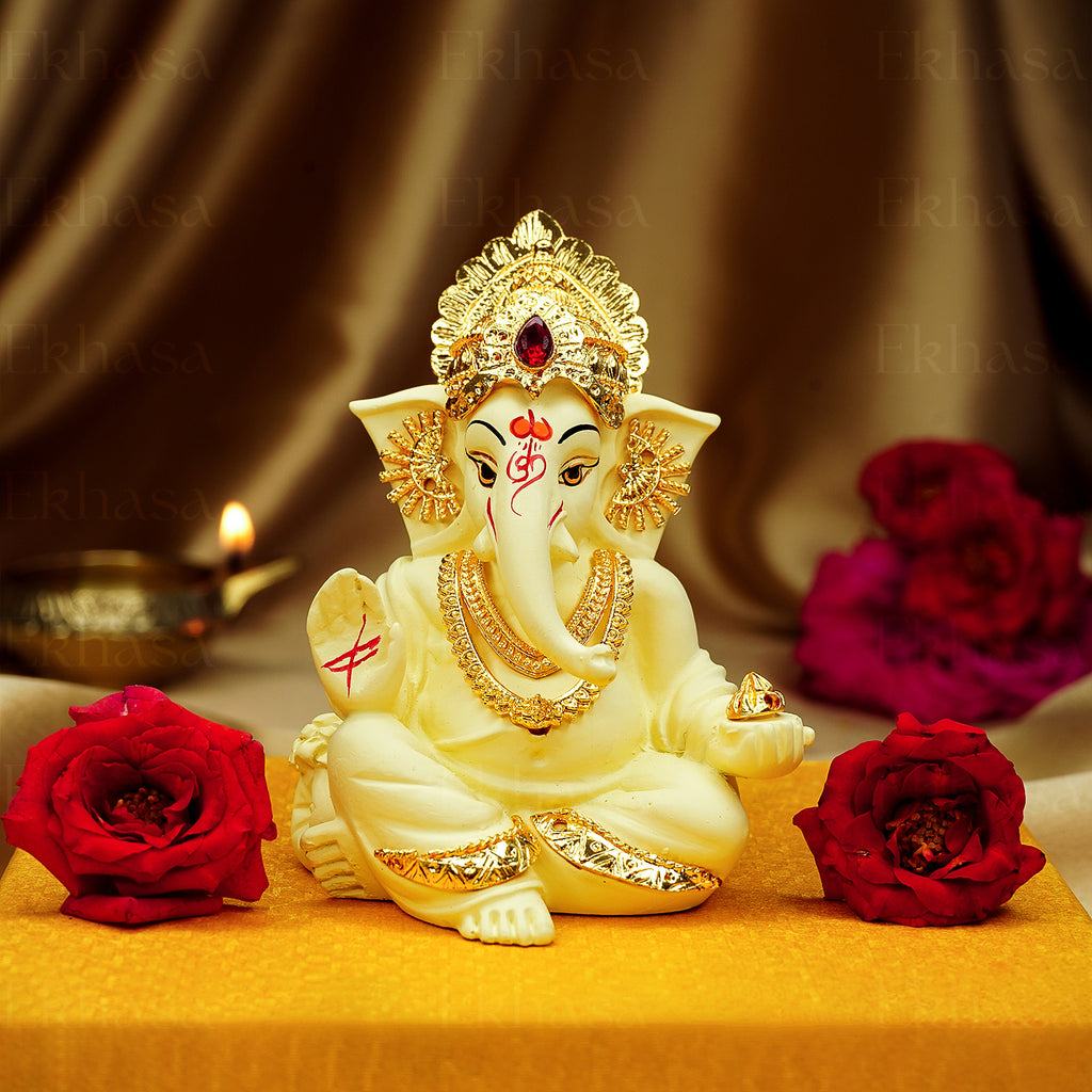 Ganesh Idol for Car Dashboard , Office Desk & Home Decor