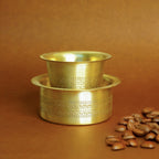 Brass Filter Coffee Cup Dabara Set for Home & Kitchen Use