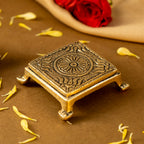 Pure Brass Chowki for God Idols & Puja Decoration