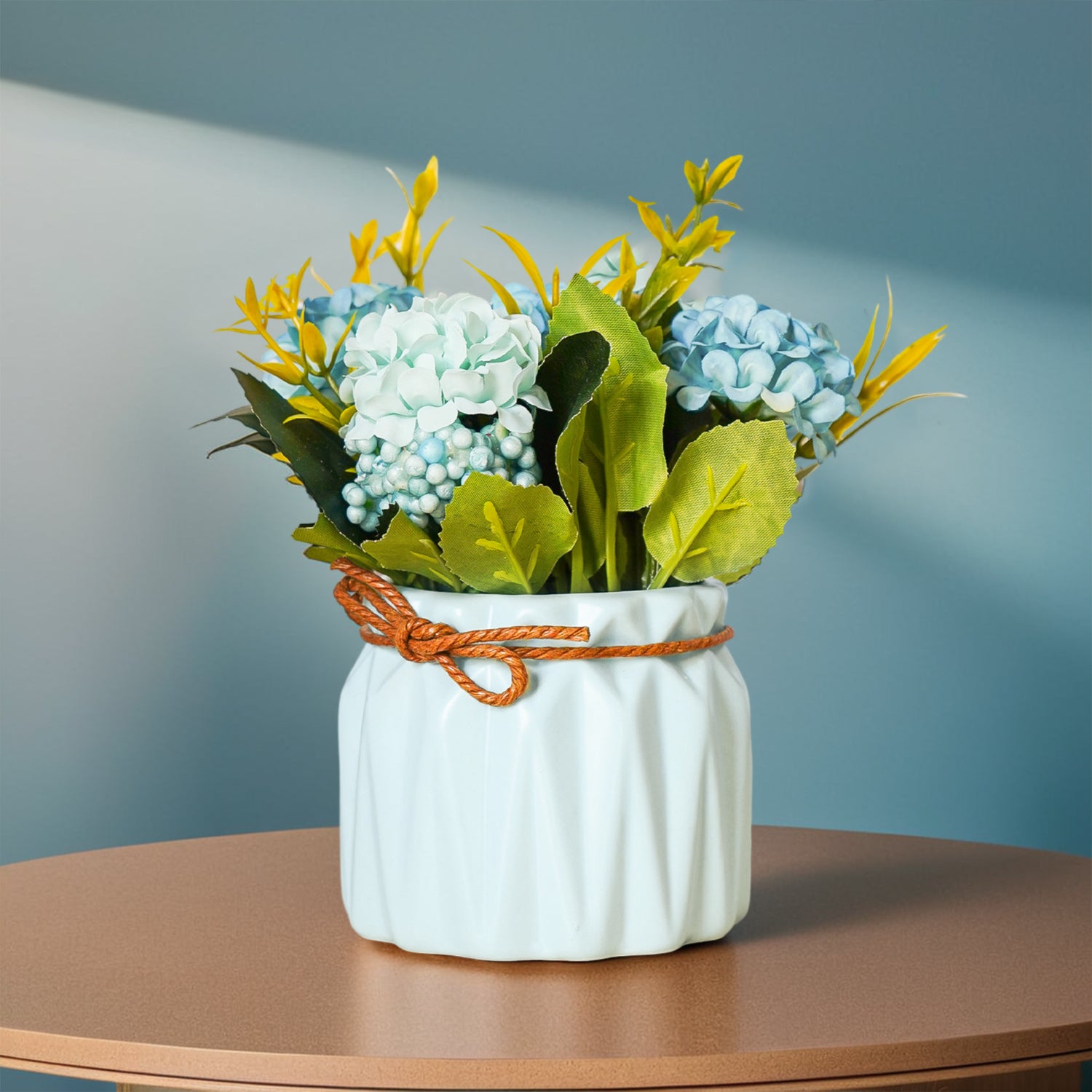Chrysanthemum Artificial Flowers with Ceramic Vase for Home Decor , Office & Table Decoration (Copy)