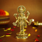Pure Brass Dhanvantari Murti Idol for Pooja Room, Home Decor & Gifting