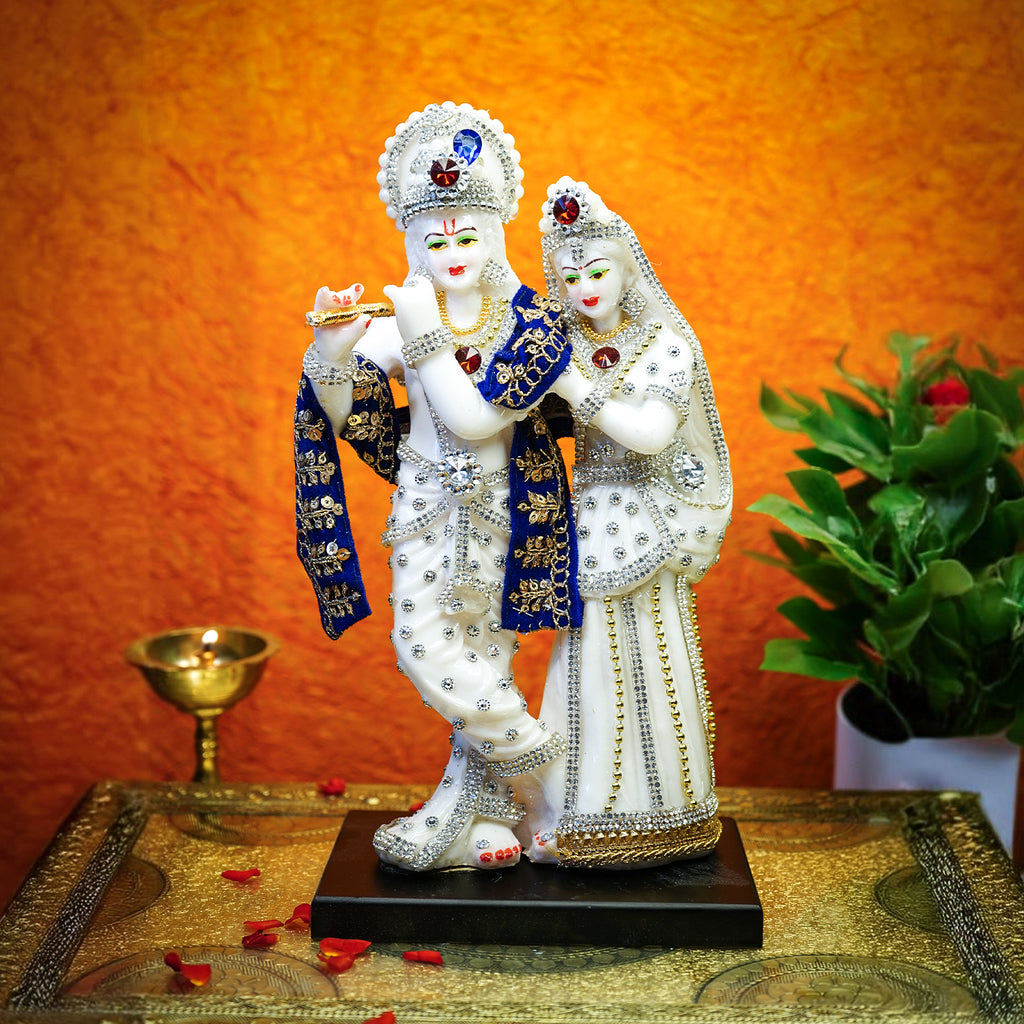 Radha Krishna idol for Home Decor (Size- 8 Inch)