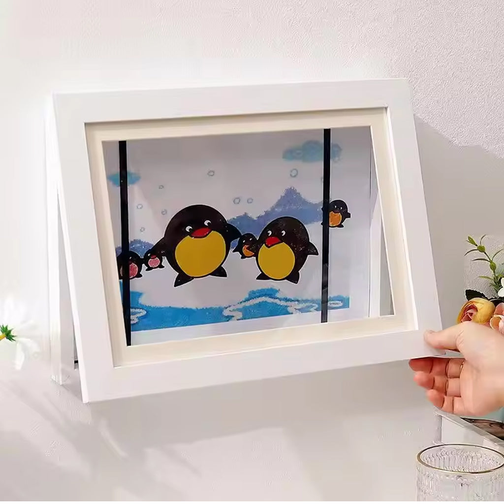 Wall Mounted Kids Art White Photo Frame (Size - 9.2x12.6 inch)