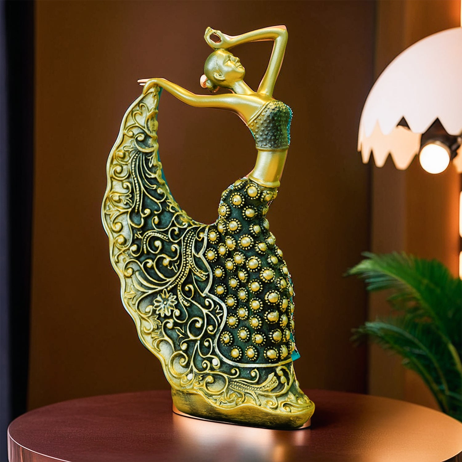 Ceramic Peacock Dancer Showpiece for Home Decor & Living Room