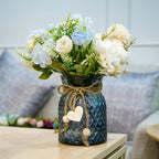 Glass Flower Vase for Home Decor, Table Decor & Gifting