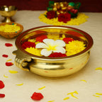 Brass Urli Bowl for Home Decor & Diwali Decoration