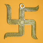Brass Swastik Wall Hanging Yantra for Home Decor & Gifting