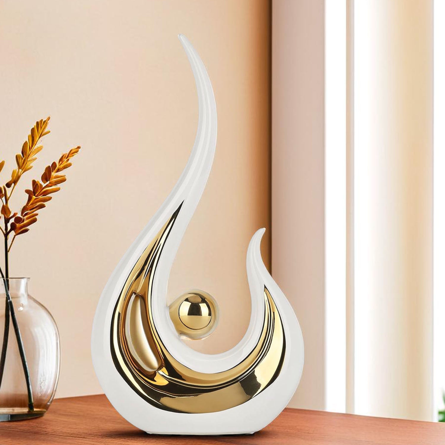 Modern Abstract Art Showpiece for Home Decor, Living Room & Gifting