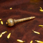 Brass Hanuman Ji Gada with Jai Shree Ram Engraving for Pooja & Car Dashboard