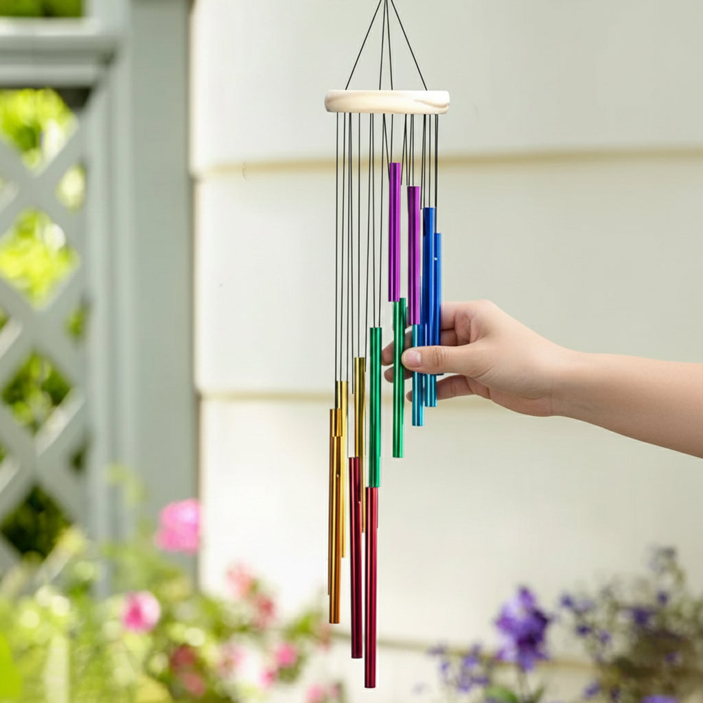 Aluminium Wind Chimes for Home Decor, Balcony & Gifting