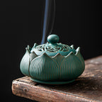 Ceramic Lotus Dhoop Dani for Home Decor & Pooja