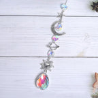 Crystal Sun Catcher Hanging with Metal Pendants for Home Decor, Car Dashboard & Gifting