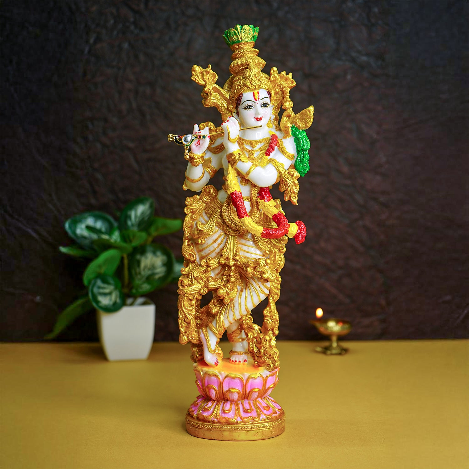 Lord Krishna Idol (Size : 36cm ) for Pooja, Home Decor & Gifting