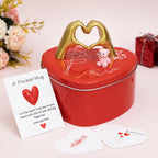Resin Heart Shaped Love Hands Showpiece Gift Box for Valentine’s Day , Anniversary & Gifting