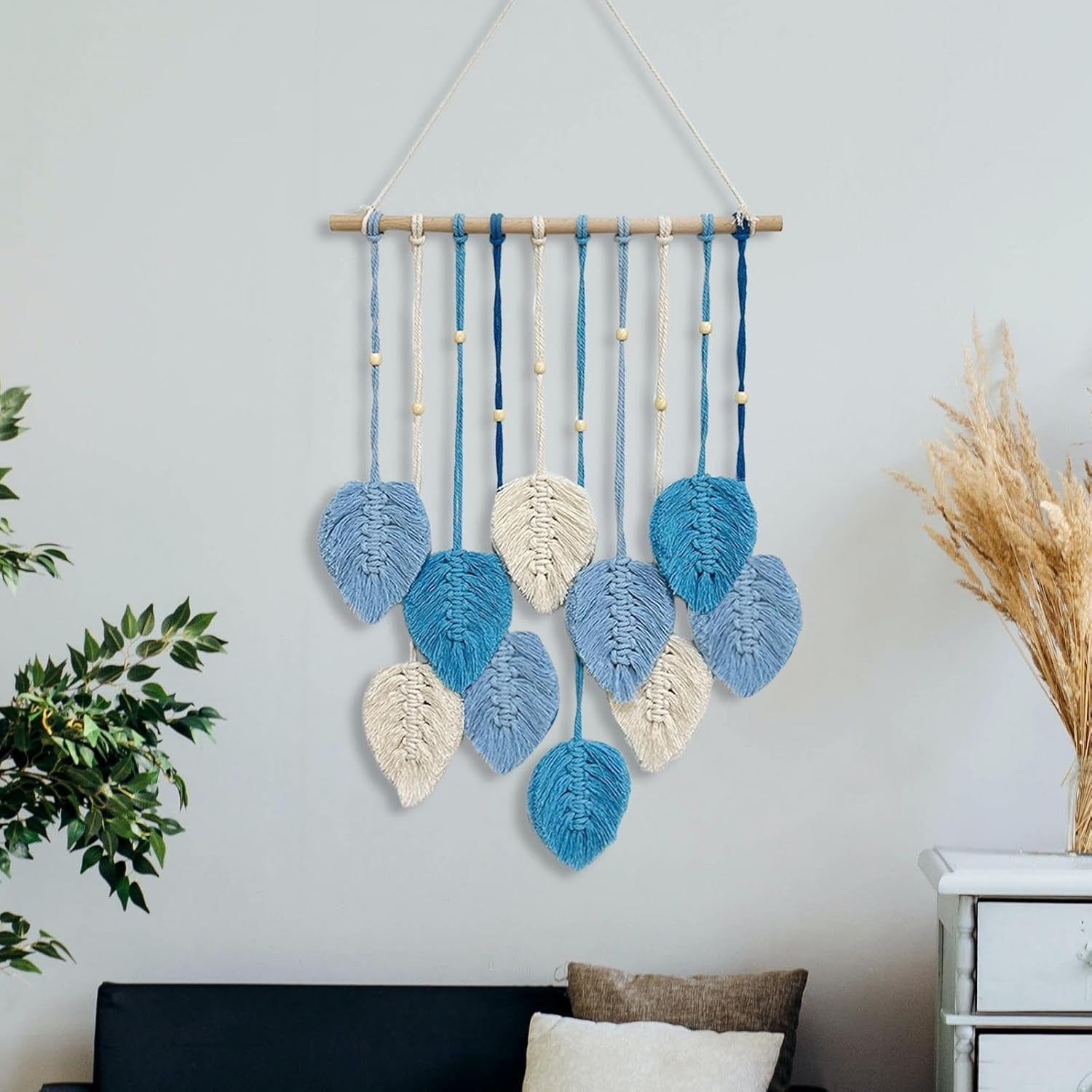 Macrame Leaf Wall Hanging for Home Decor & Gifting