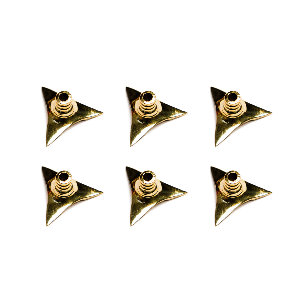 Brass Wick Holders for Oil Lamp & Diya (Set of 6)