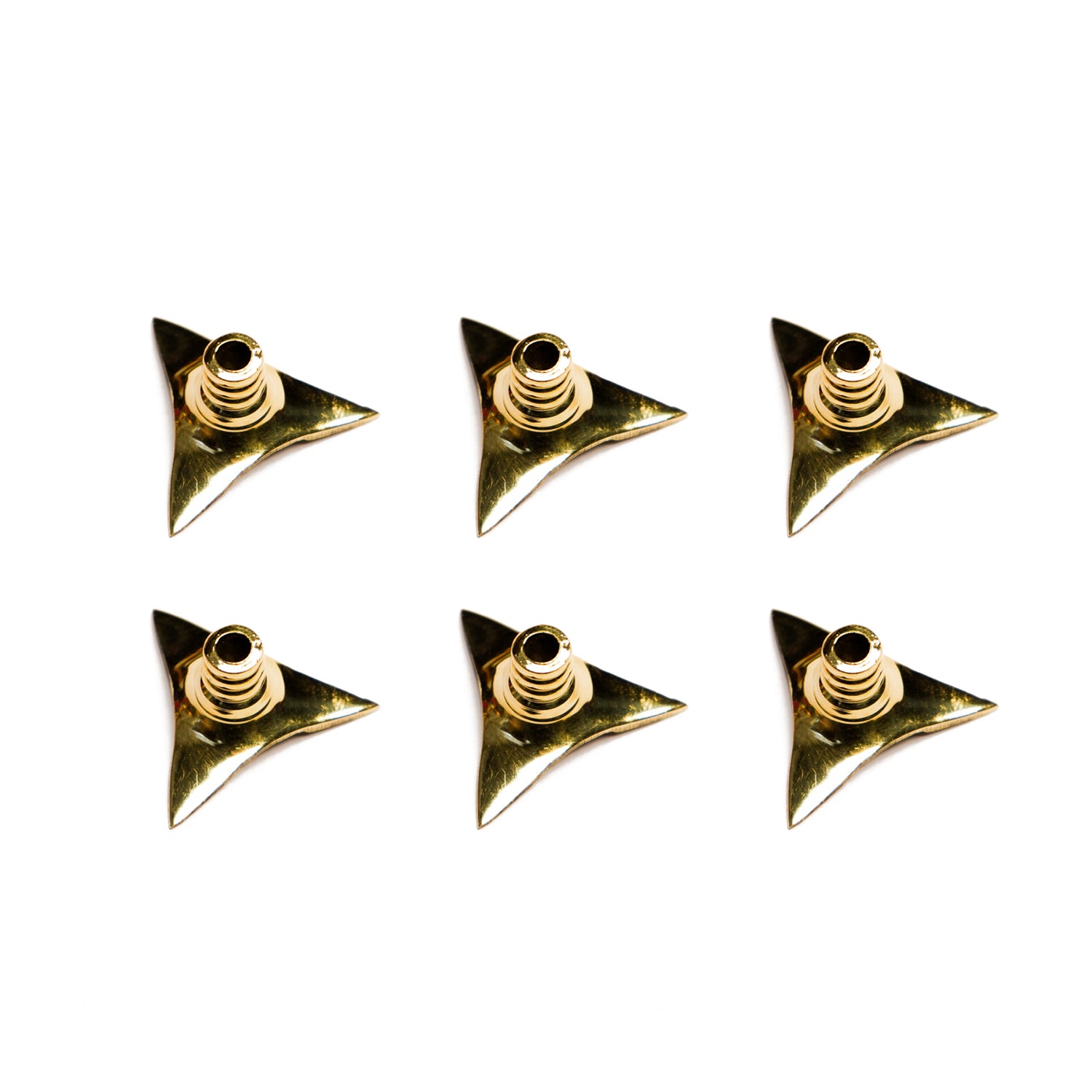 Brass Wick Holders for Oil Lamp & Diya (Set of 6)