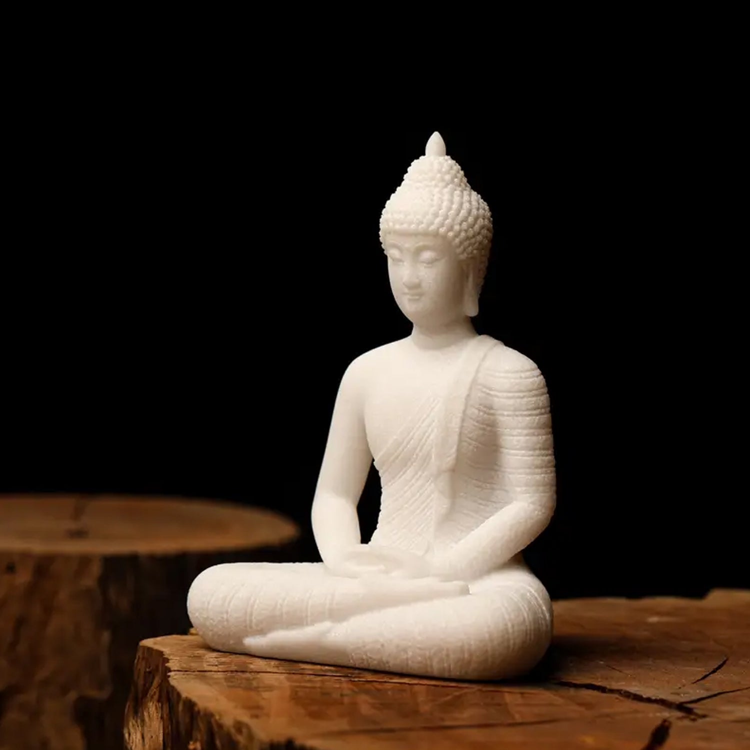 Resin Buddha Showpiece for Home Decor, Office Desk & Gifting