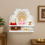 Metal Wall Mounted Temple for Pooja Room, Home Decor & Office Decor