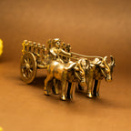 Brass Bullock Cart Showpiece for Home Decor & Gifting