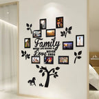 Acrylic Family Tree Wall Decor Photo Frame for Home Decor & Gifting