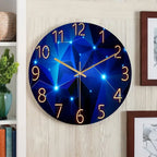 Modern Geometric Wall Clock (Size - 12 Inches) for Home, Bedroom & Office Decor