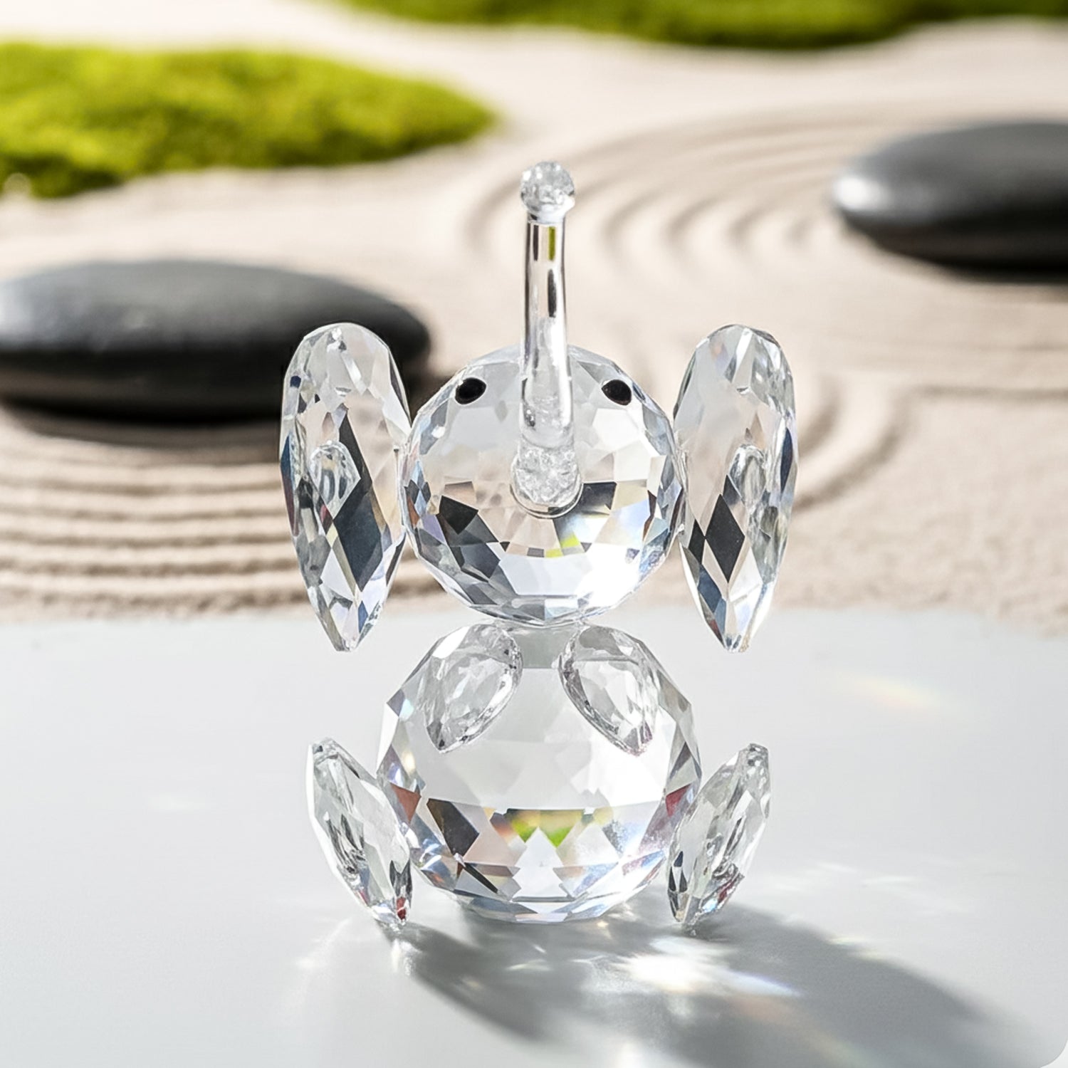 Crystal Elephant Showpiece for Home Decor & Office Decor