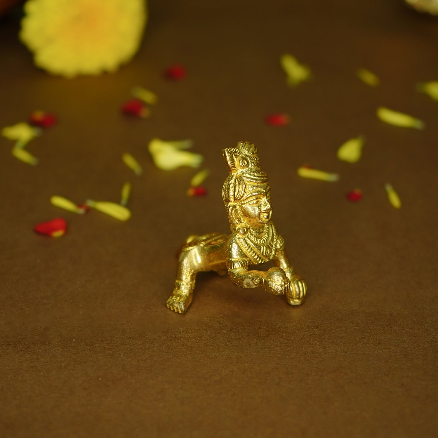 Pure Brass Bal Gopal Idol for Home Decor, Pooja & Gifting